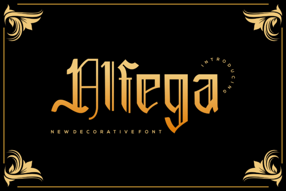 Alfega: A Bold Blackletter Font for Modern Web Branding