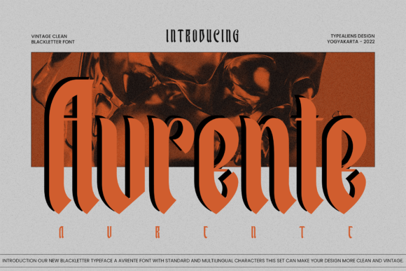 Avrente: A Modern Blackletter Font for Elegant Editorial Design