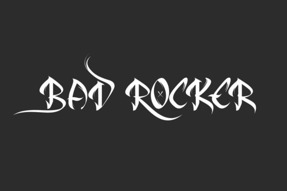 Bad Rocker: A Bold Blackletter Font for High-Impact Marketing Designs