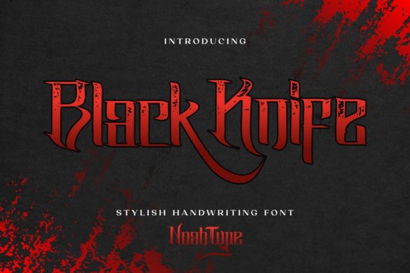 Black Knife: A Bold Blackletter Font for Business Branding