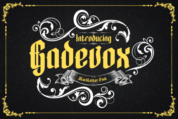 Gadevox: A Vintage Blackletter Font for Modern Branding