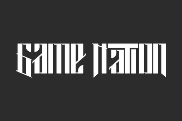 Game Nation: Bold Blackletter Font for High-Impact Campaign Visuals