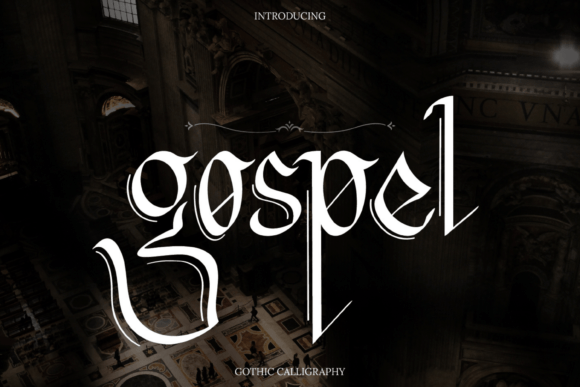 Gospel Gothic Calligraphy Font for Branding and Design Projects