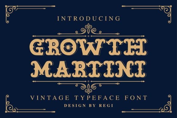 Growth Martini: A Stylish Blackletter Font for Digital Branding
