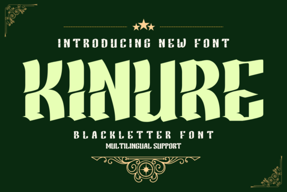 Kinure: A Bold Blackletter Font for Business Branding