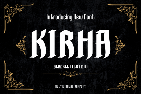 Kirha: A Vintage Blackletter Font for Makers