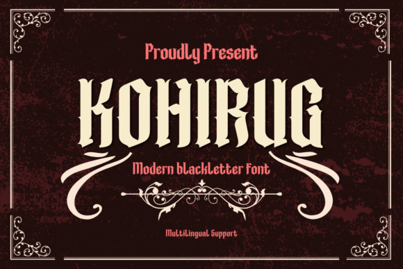 Kohirug: A Bold Blackletter Font for Modern Web Design