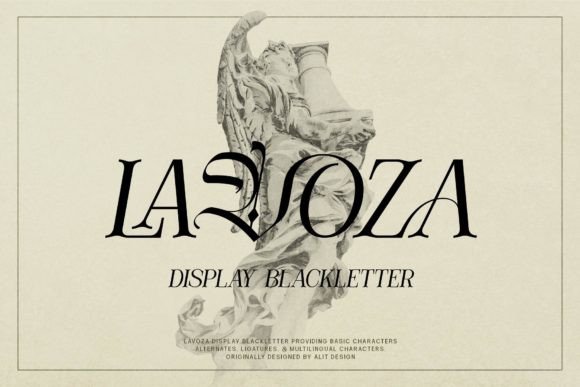 Lavoza: A Bold Blackletter Font for Crafters