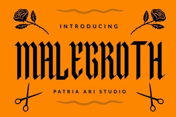 Malegroth: A Modern Blackletter Font for Bold Web Typography