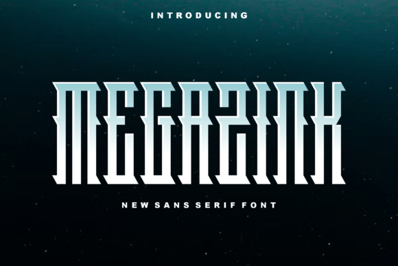 Megazink: A Bold Blackletter Font for Editorial Design