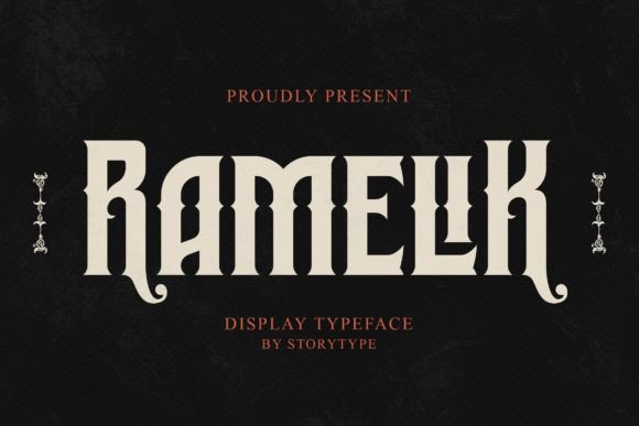 Ramelik: A Modern Blackletter Font for Elegant Craft and Product Design