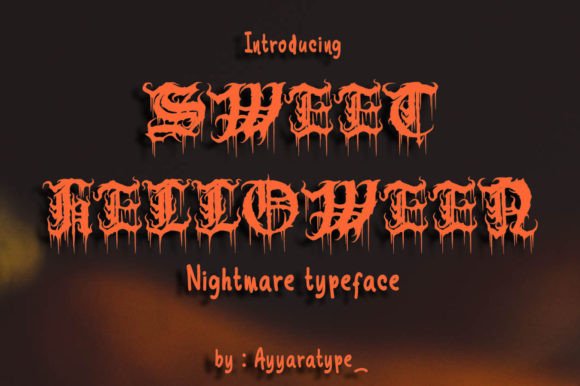 Sweet Helloween: A Spooky Blackletter Font for Creators