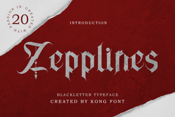 Zepplines: A Bold Blackletter Font for Sophisticated Branding