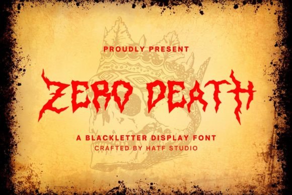 Zero Death: A Gothic Blackletter Font for Bold Design